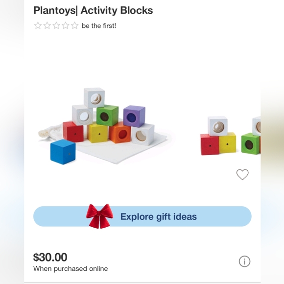 NIB Plantoys Wooden Activity Blocks - Picture 5 of 6
